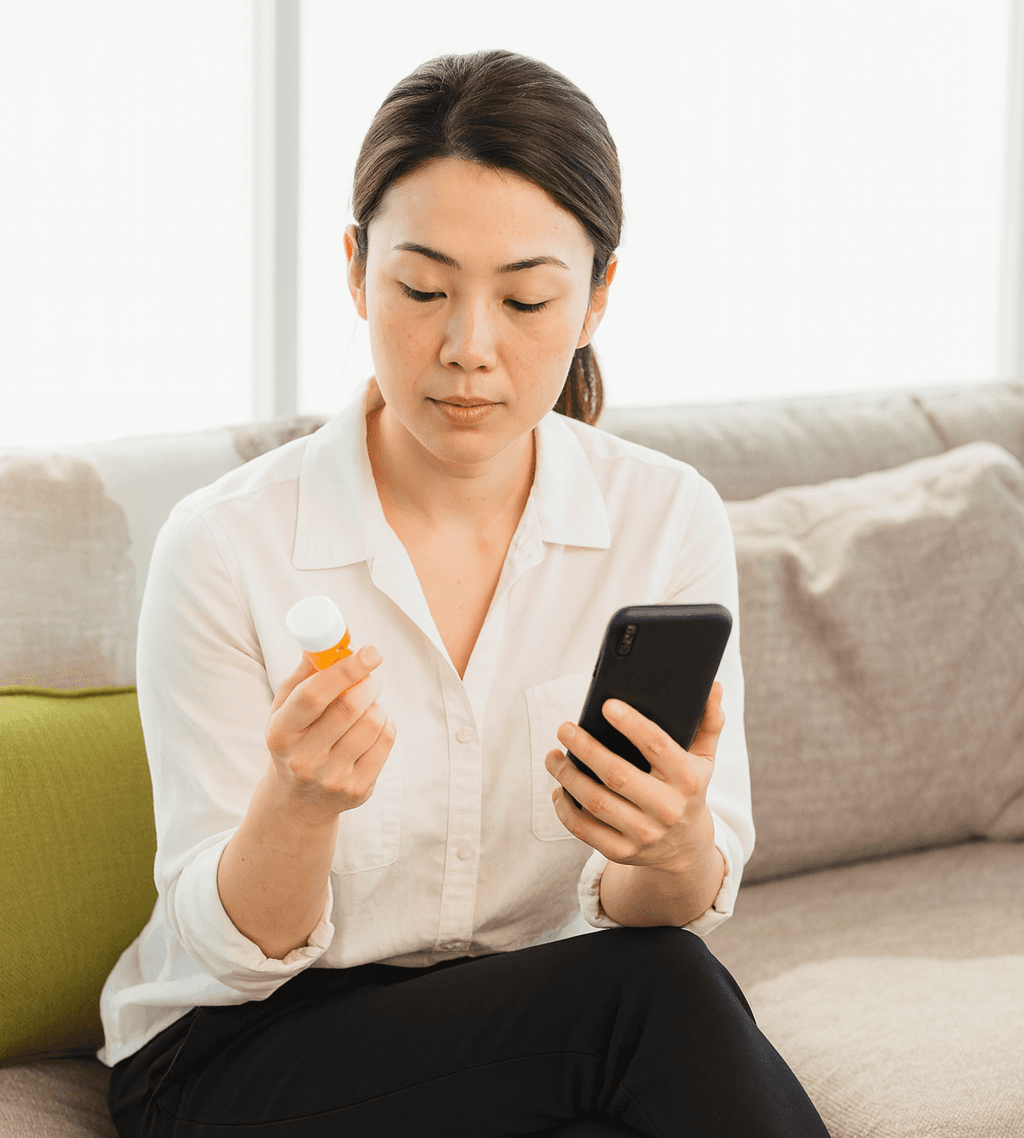 Pharmacist answering phone