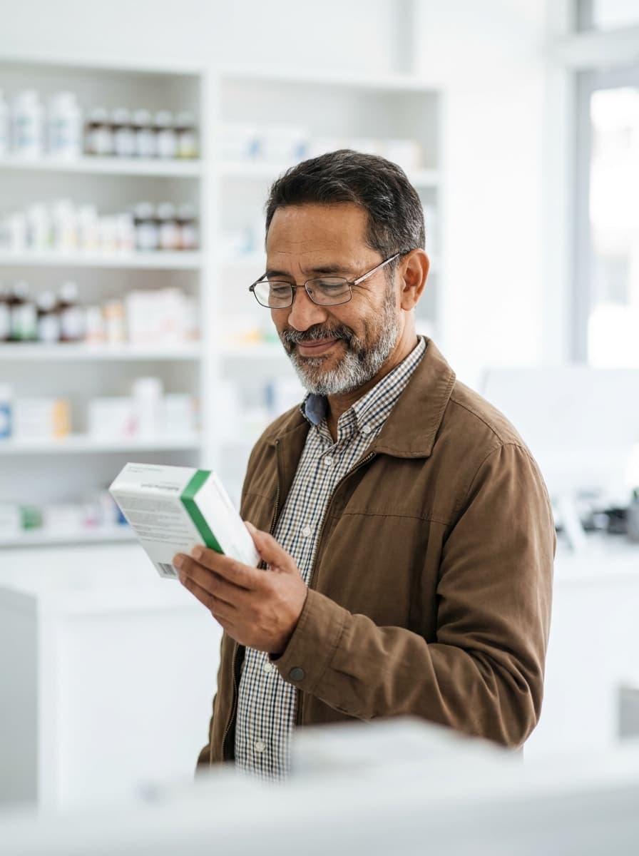 Pharmacist consulting patient
